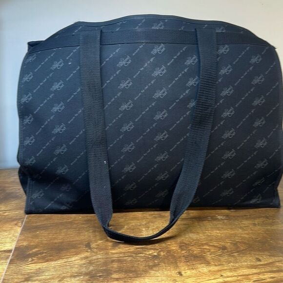 Pampered Chef Tote Traveler Black Consultant Bag Large Compartments Padded - Picture 5 of 14